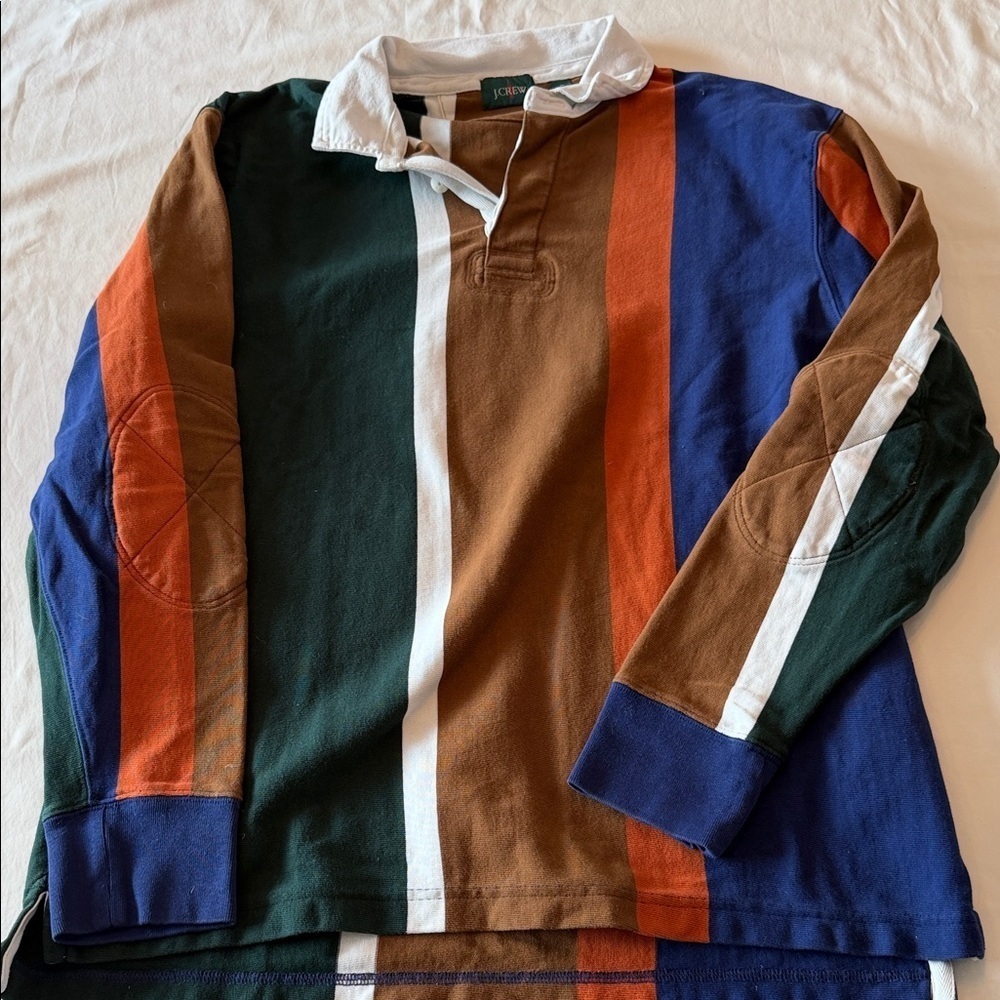 J. Crew Multicolor Striped Polo Shirt